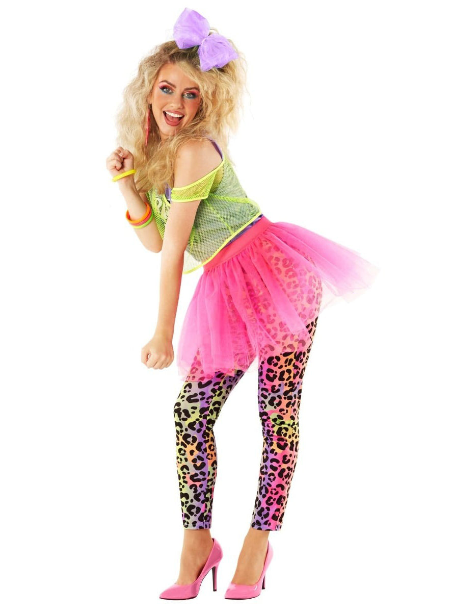80s Baby Plus Size Womens Neon Tutu Costume - Alternative Image 2