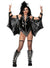 Womens Sexy Black KISS Bodysuit Costume - Main Image