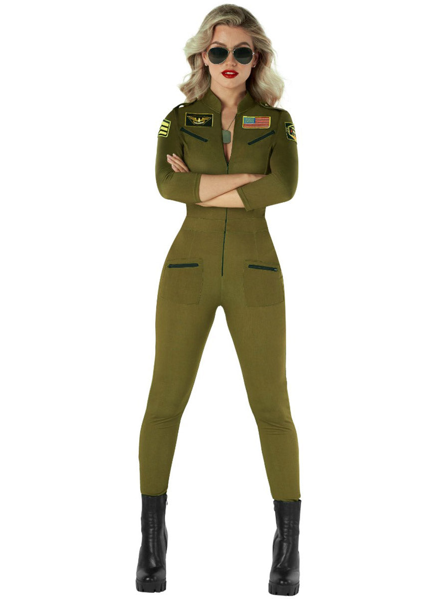 Fighter Pilot Womens Costume - Alternate Image 2