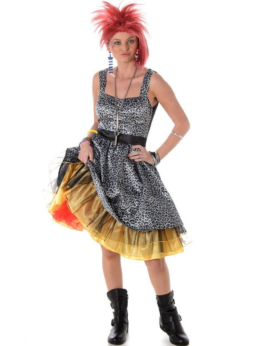 Plus Size Womens 80s Cyndi Lauper Pop Star Costume - Main Image