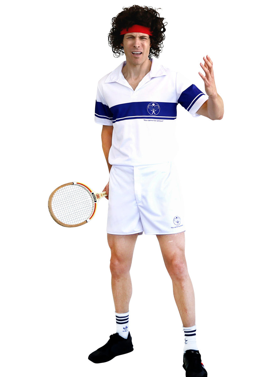 80s Tennis Player Mens Sports Costume - Main Image