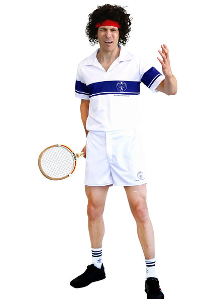 80s Tennis Player Mens Sports Costume - Main Image
