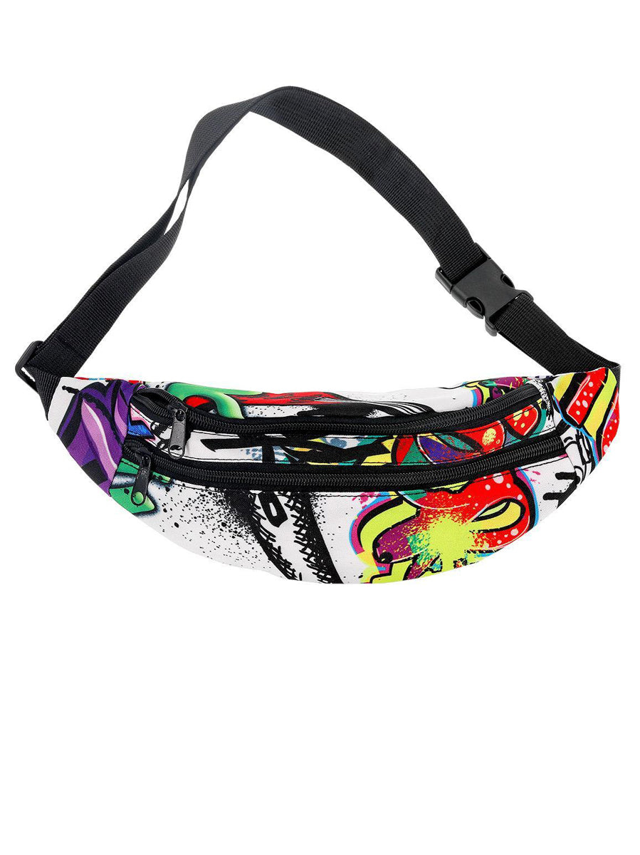 1990s Graffiti waist bag costume accessory - Main image