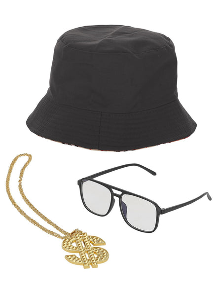 90s Hip Hop Rapper Costume Accessory Set - Main Image