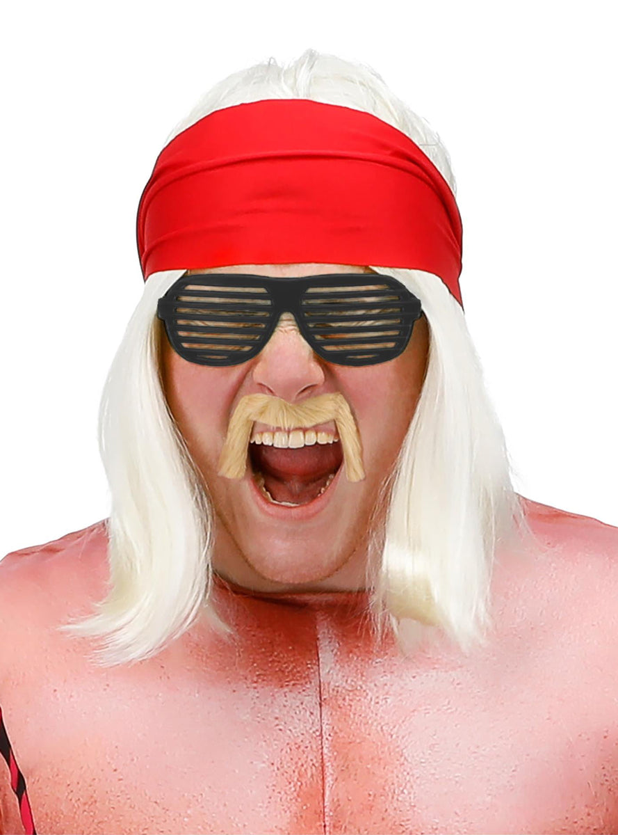 Hulk Hogan Costume Accessory Set with Wig