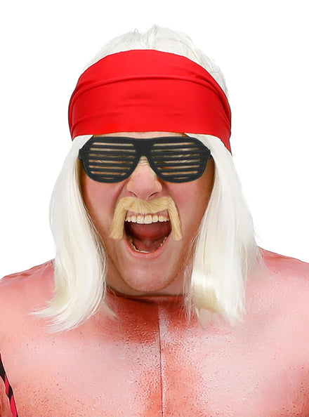 Hulk Hogan Costume Accessory Set with Wig