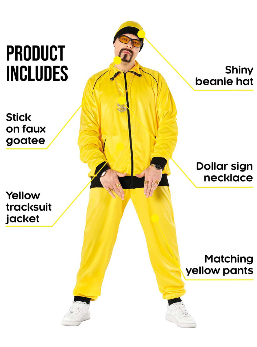 ali gear hat Mens 90s Westside Ali G Rapper Costume