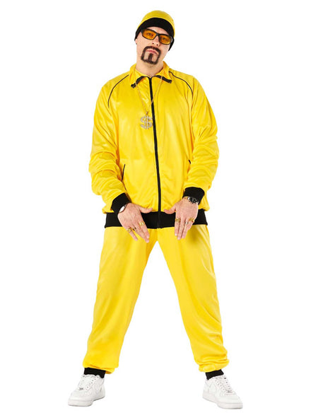 90s Yellow Rapper Mens Ali G Costume - Main Image