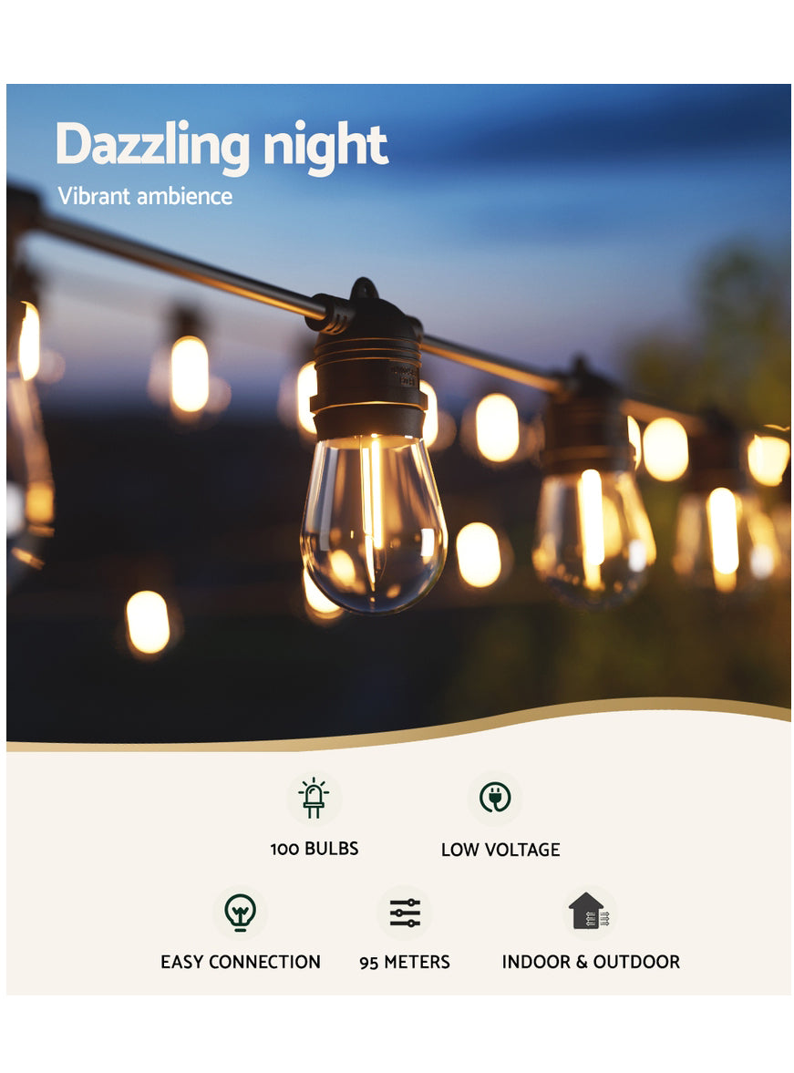 Festoon String Lights Decoration 91 Metre - Info Image 1