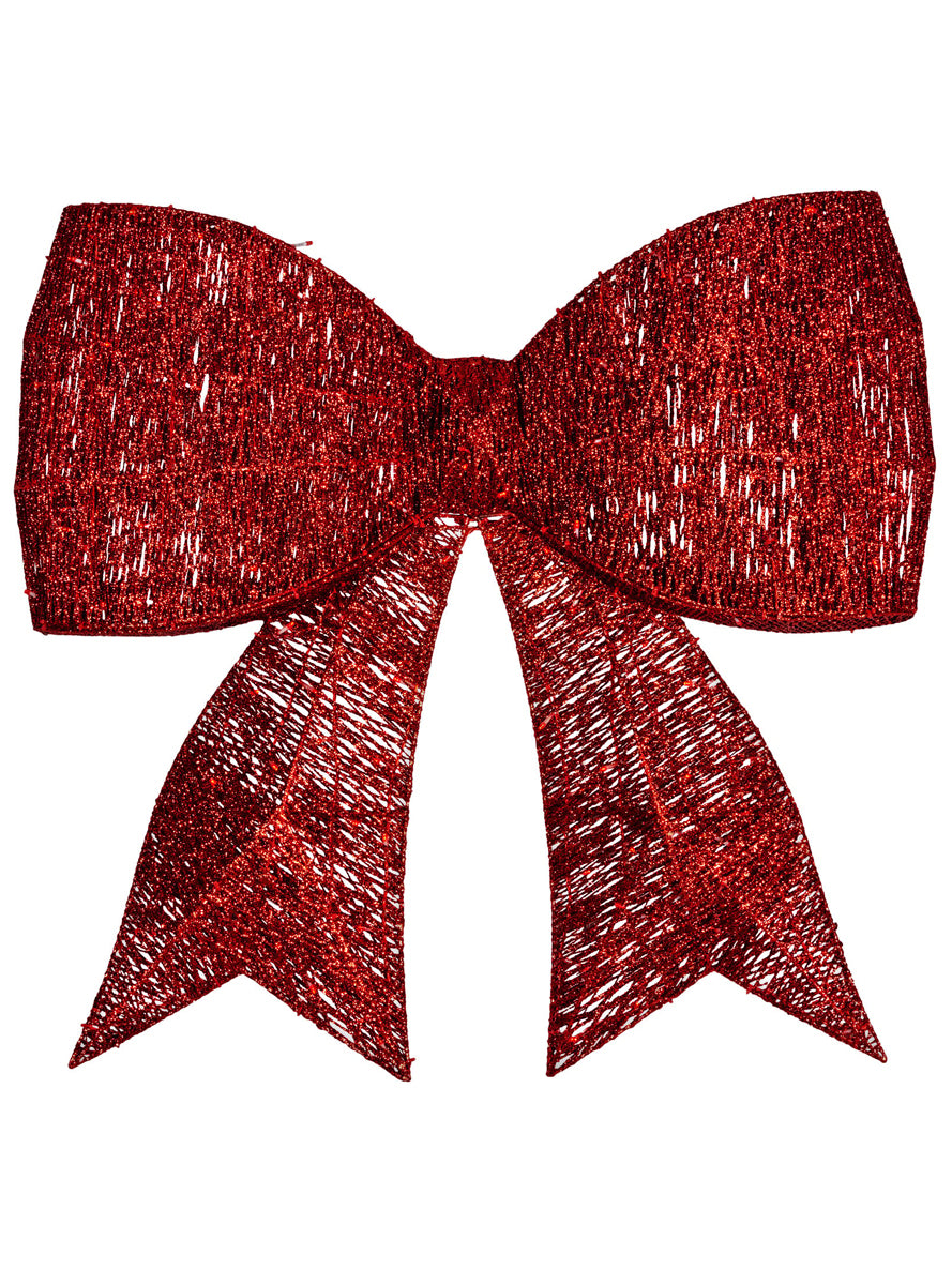 91cm Oversized Red Bow with Lights Christmas Decoration - Alternate Image 1