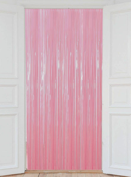 Pink Foil Tassel Door Curtain Decoration