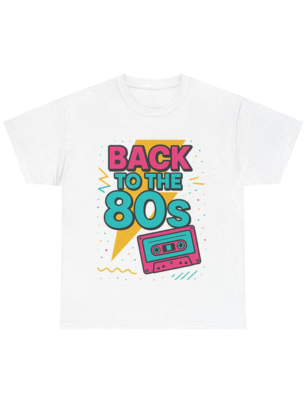 Back To The 80s Adults White Costume Shirt