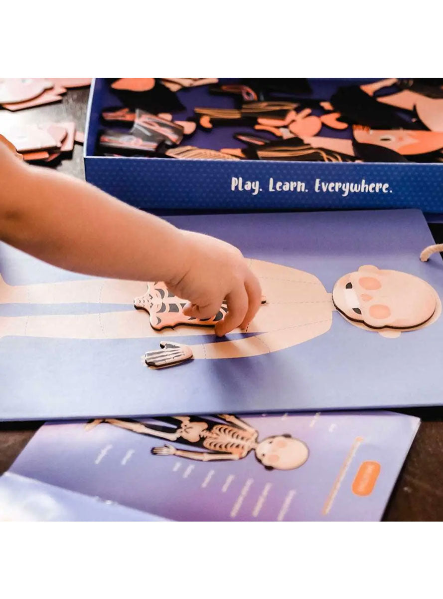 All About The Human Body And Emotions Kids Magnetic Puzzle Set - Lifestyle Image 2