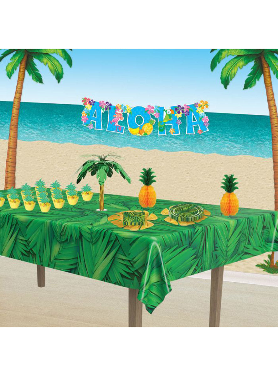 Aloha Hawaiian Banner Decoration - Lifestyle Image
