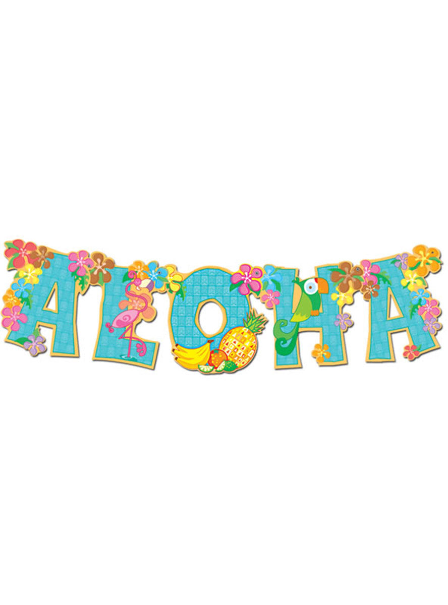 Aloha Hawaiian Banner Decoration - Main Image