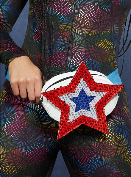 Sequin Star Americana Bum Bag - Main Image