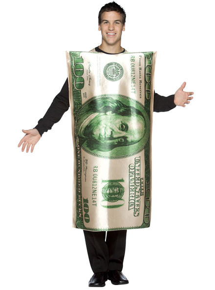 American 100 Bill Novelty Adults Costume - Main Image