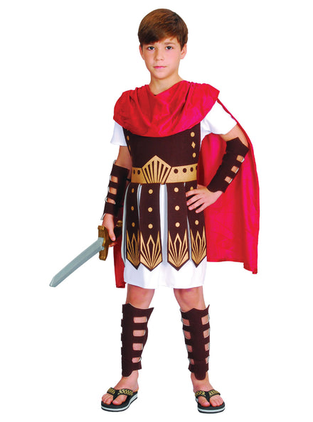 Ancient Roman Boys Gladiator Costume - Main Image