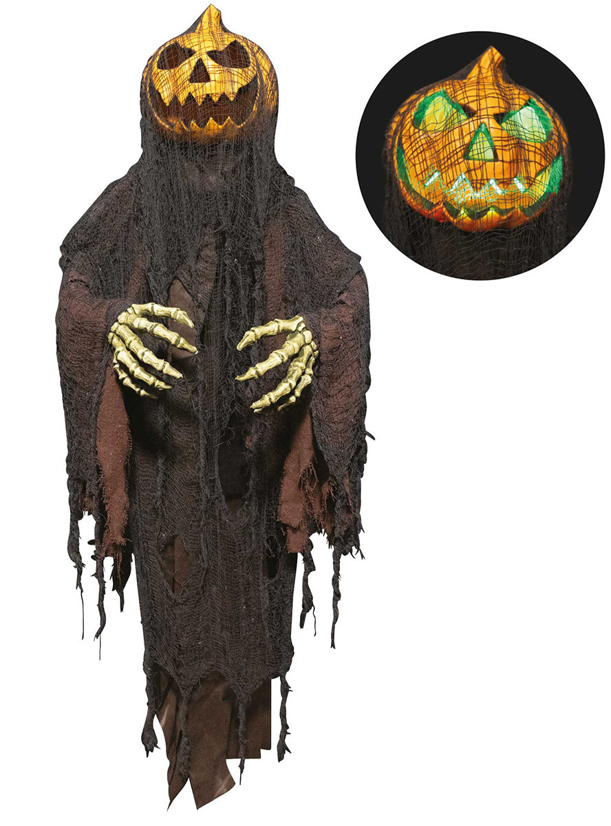 Animatronic Pumpkin Halloween Decoration - Alternate Image
