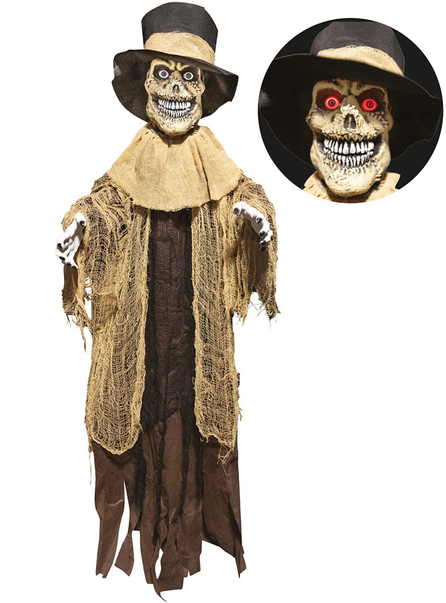 Animatronic Grim Reaper Halloween Decoration - Alternate Image
