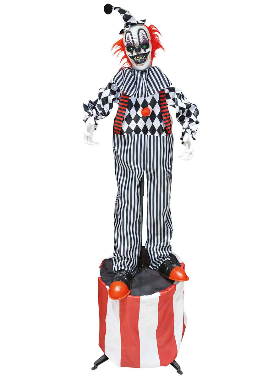Animatronic Halloween Circus Clown Decoration - Main Image