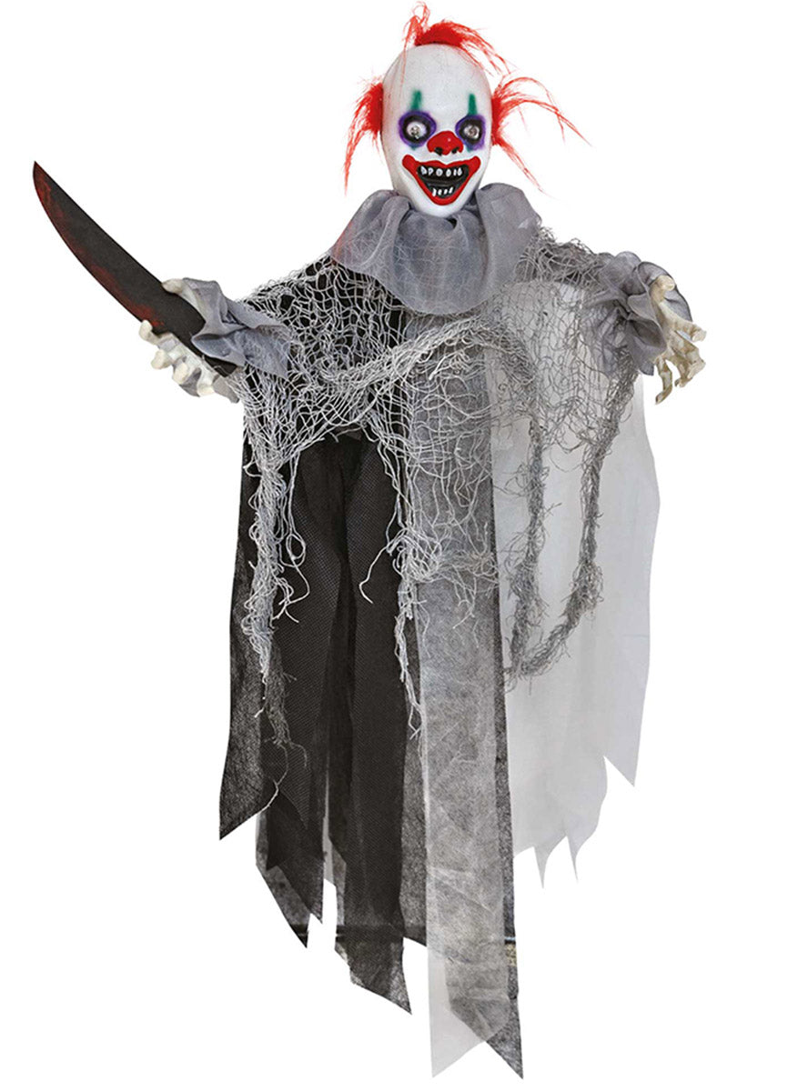 Animatronic Killer Clown Halloween Decoration - Main Image