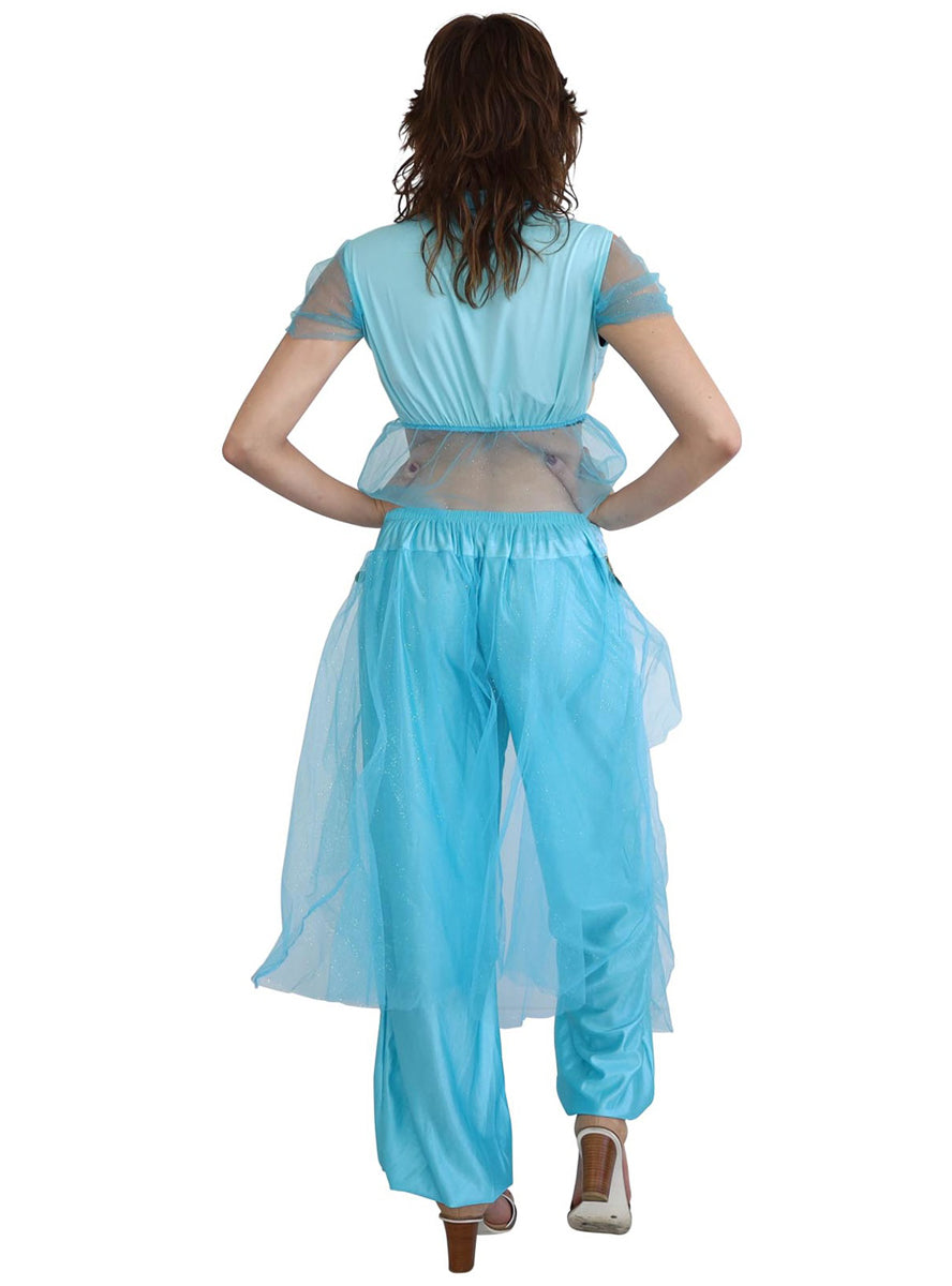 Arabian Princess Womens Jasmine Costume - Back Image