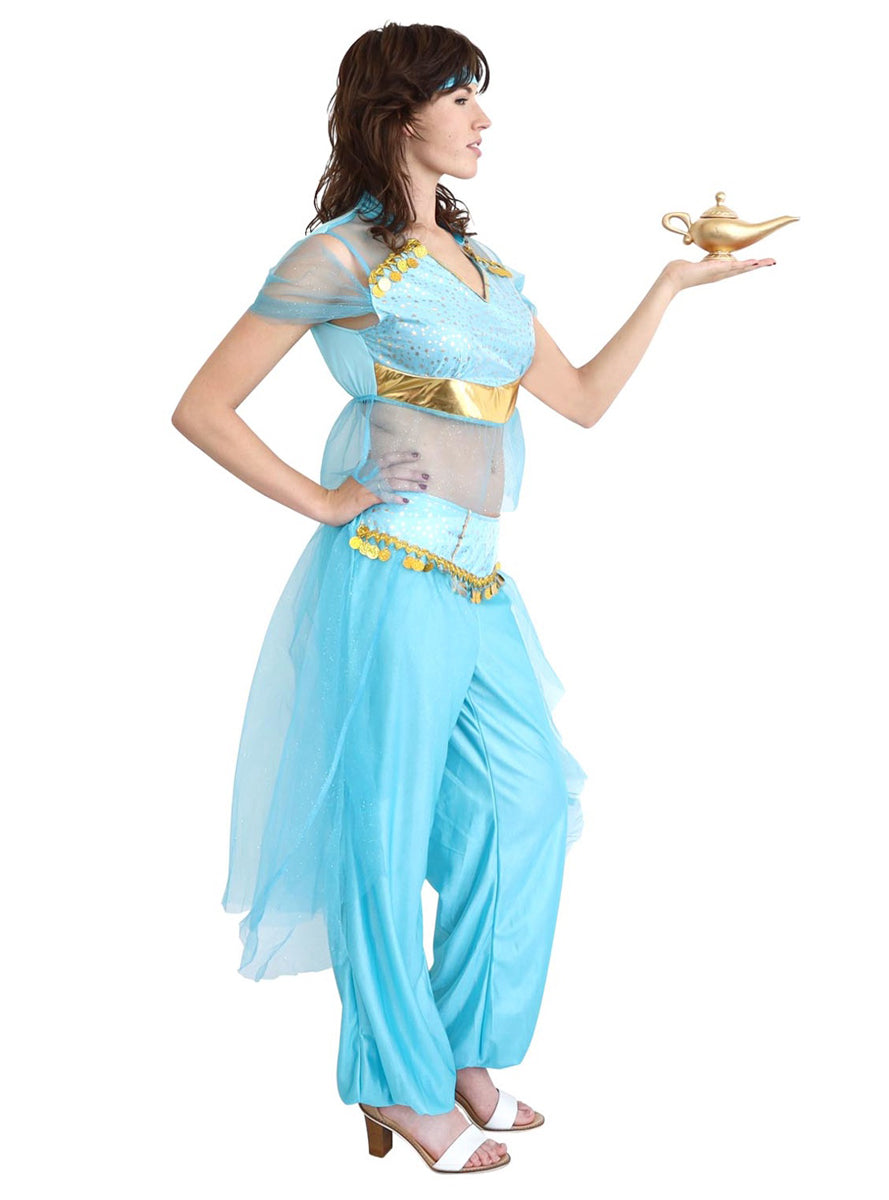 Arabian Princess Womens Jasmine Costume - Side Image