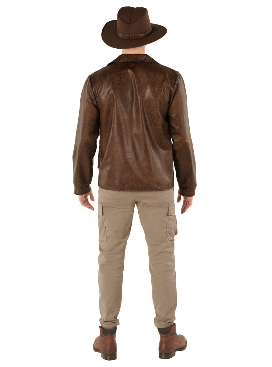 Archaeologist Adventurer Mens Indiana Jones Costume - Back Image