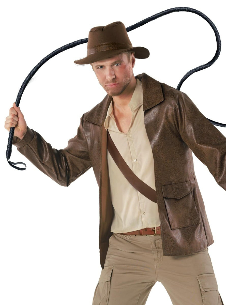 Archaeologist Adventurer Plus Size Mens Indiana Jones Costume - Close Image