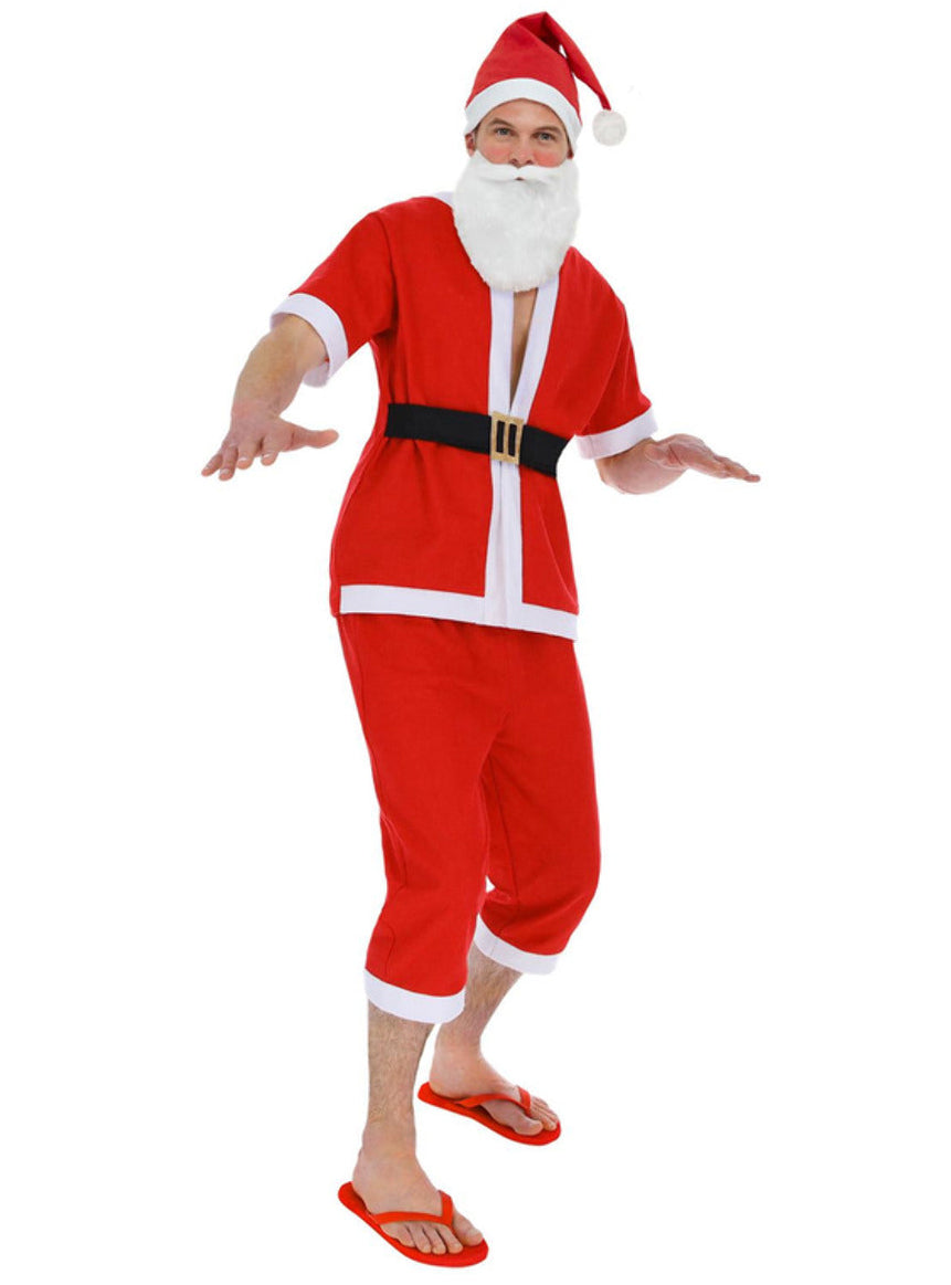 Mens aussie santa short sleeved costume - Alternative image