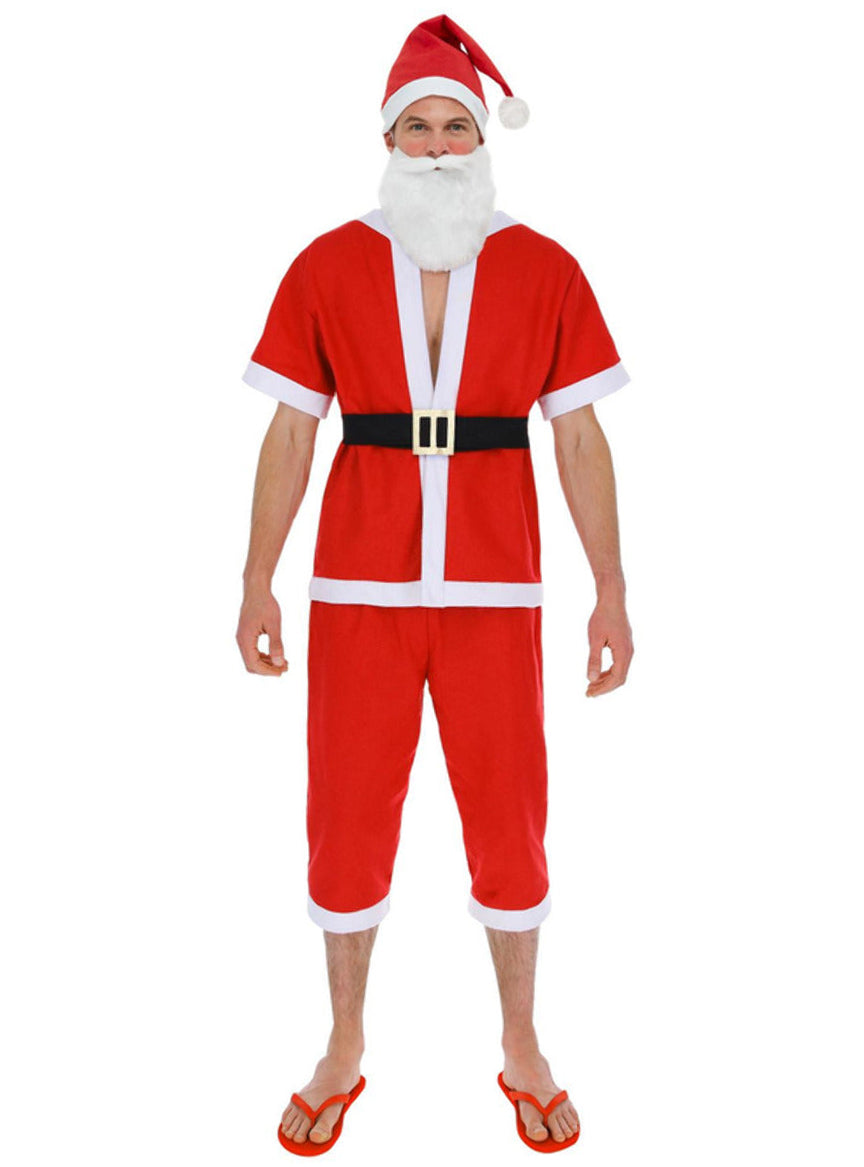 Mens aussie santa short sleeved costume - Main image