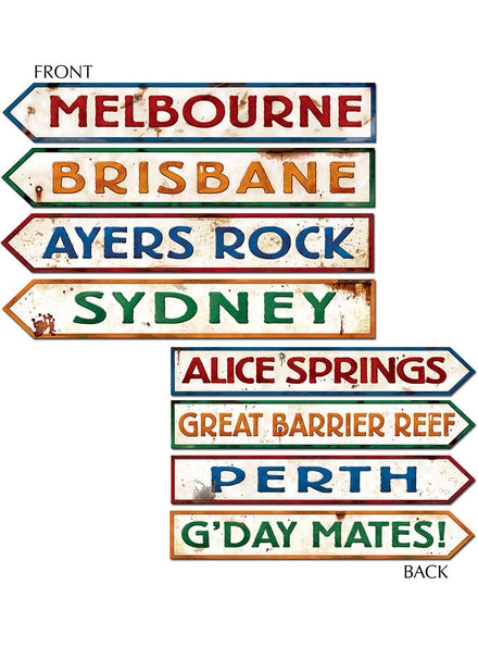 Australian Street Sign Decorations - Main Image