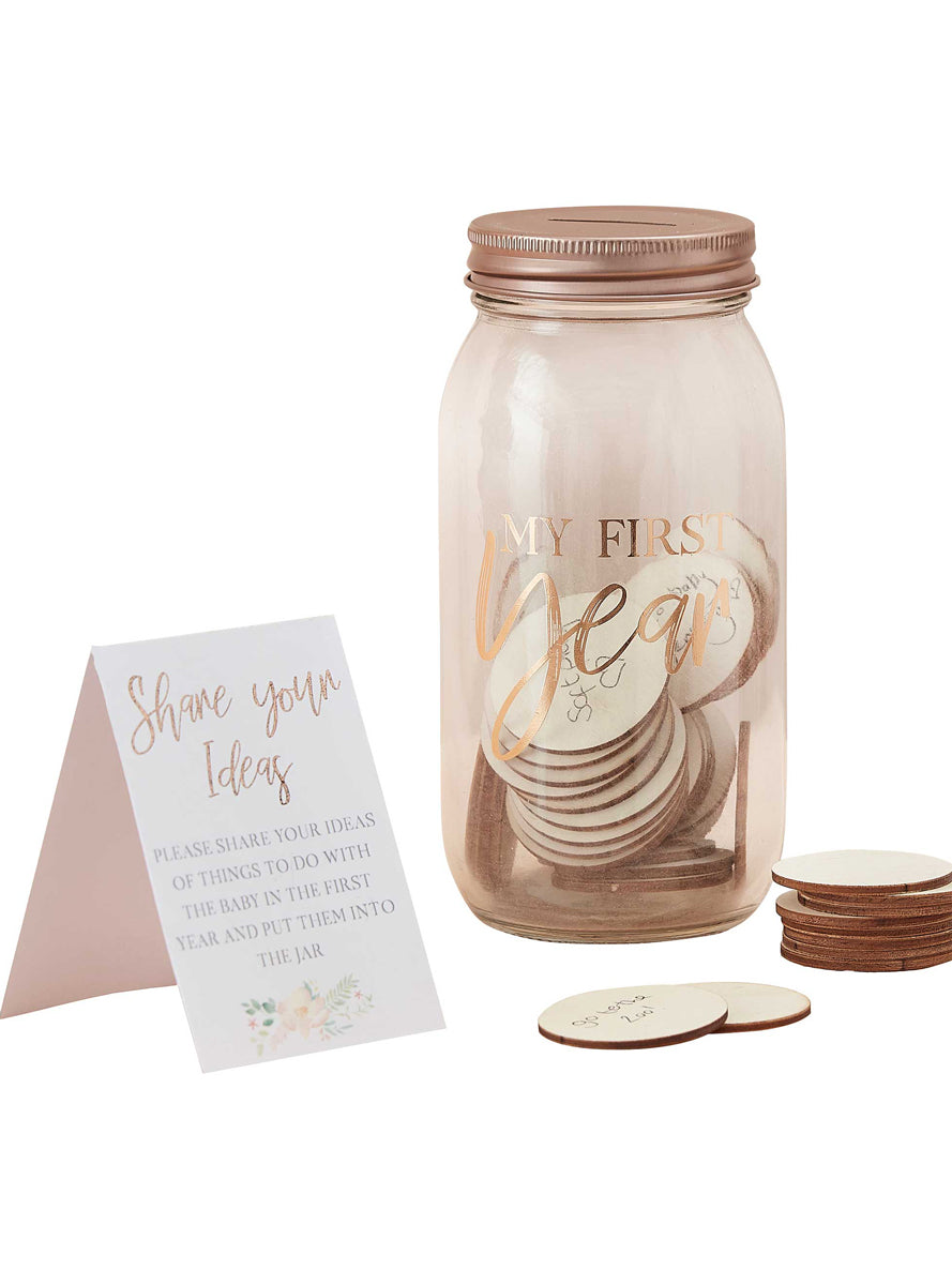 Baby in Bloom Memory Jar and Tokens - Main Image