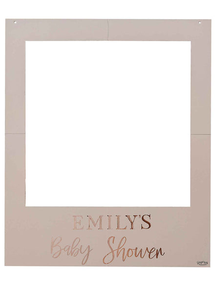 Baby in Bloom Customisable Baby Shower Photobooth Frame - Main Image