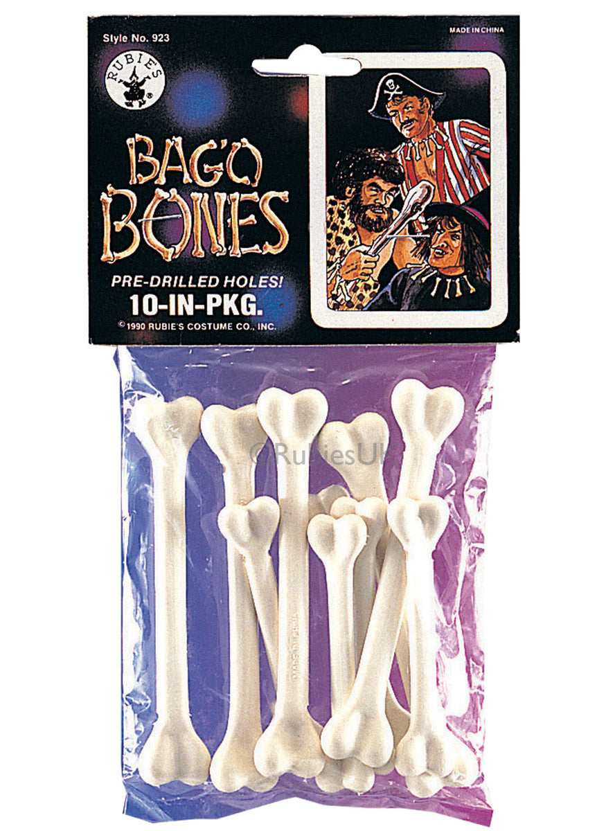 Bag of Bones 10 Pack Halloween Decorations