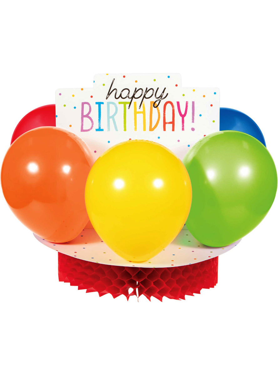 Balloon Bash 30cm Happy Birthday Party Centrepiece Decoration – Main Image