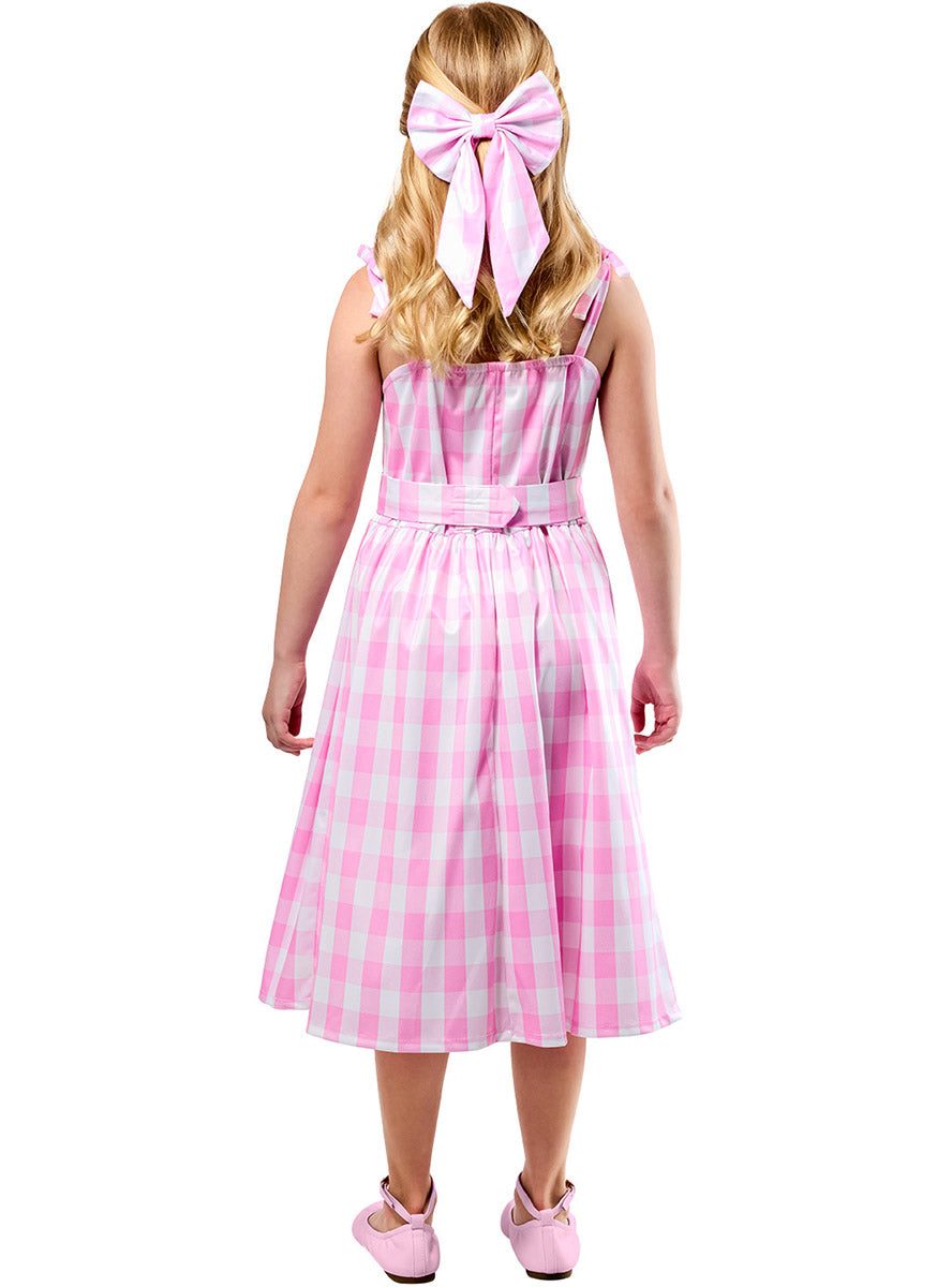 Girls Pink Perfect Day Barbie Costume - Back Image
