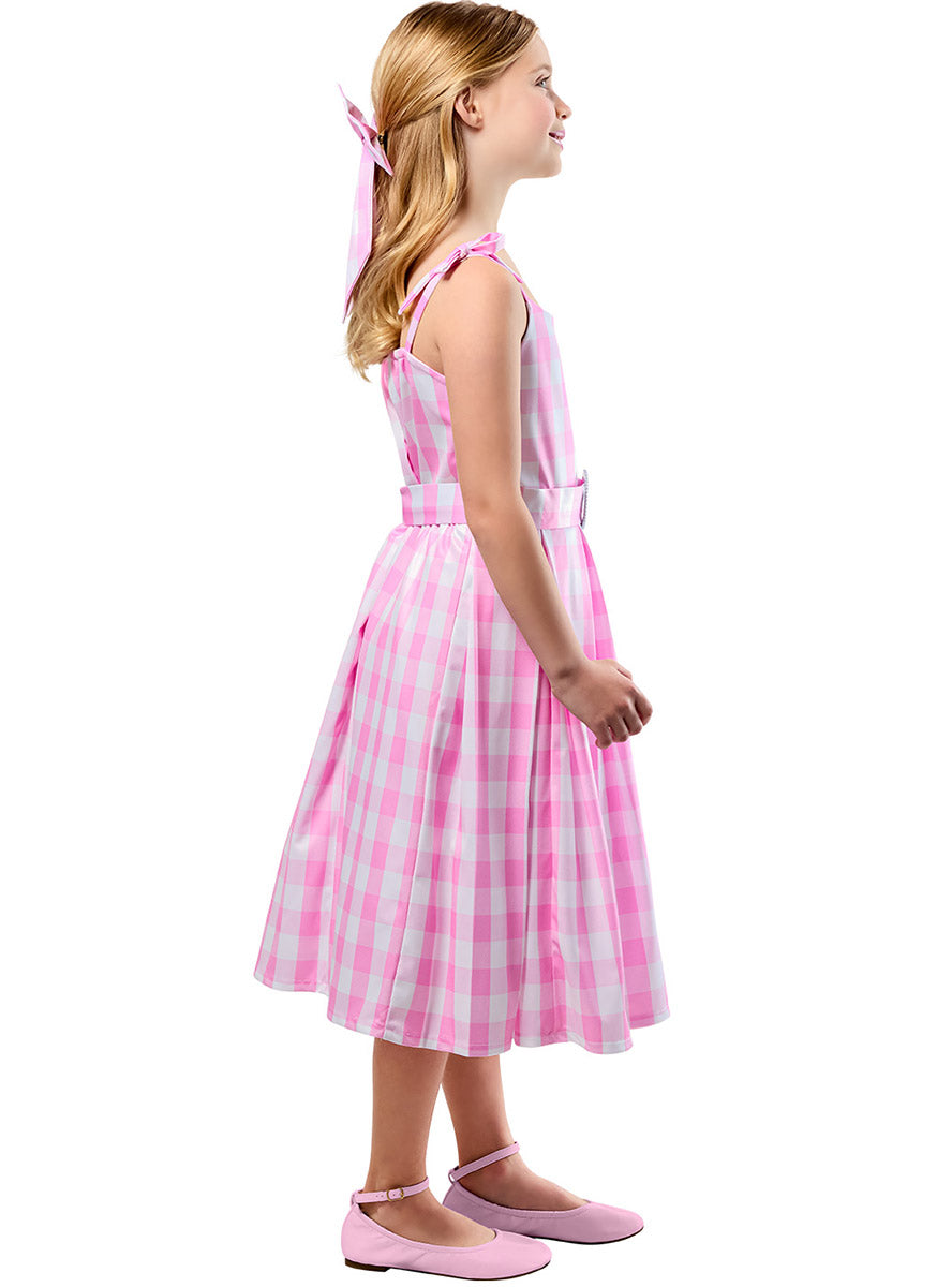 Girls Pink Perfect Day Barbie Costume - Side Image