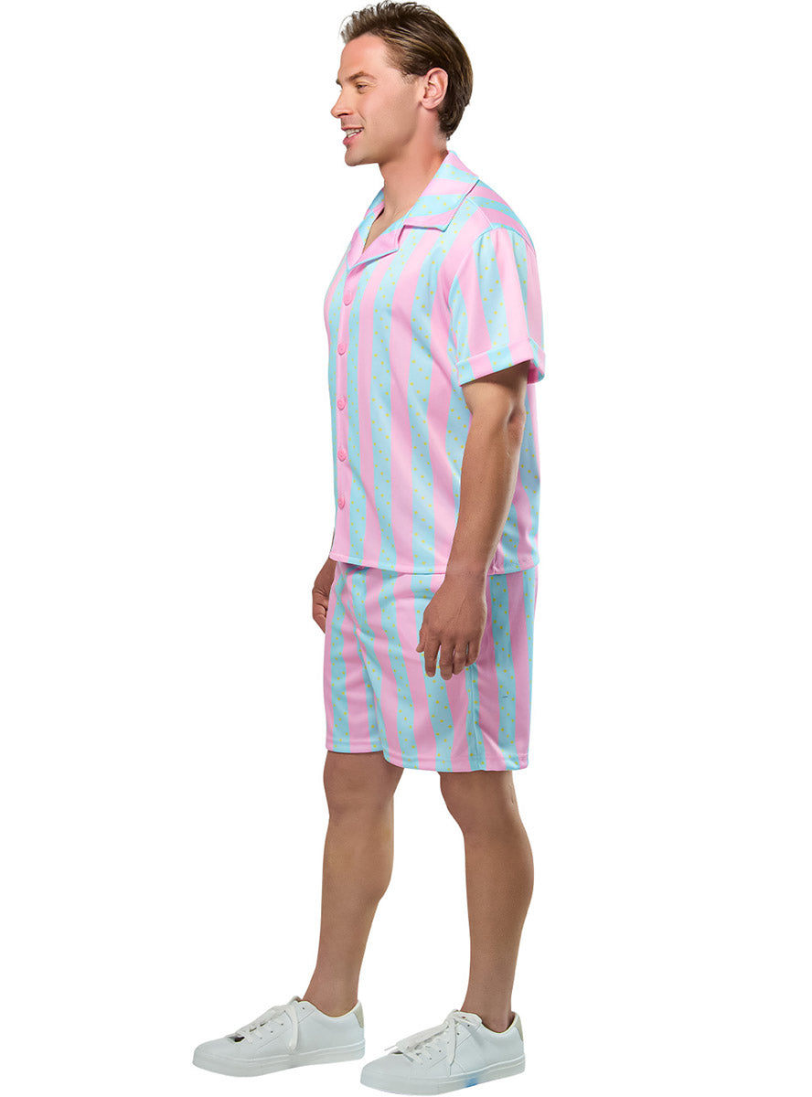 Striped Beach Ken Mens Barbie Movie Costume - Side Image 2