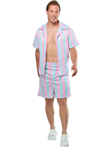 Striped Beach Ken Mens Barbie Movie Costume - Main Image