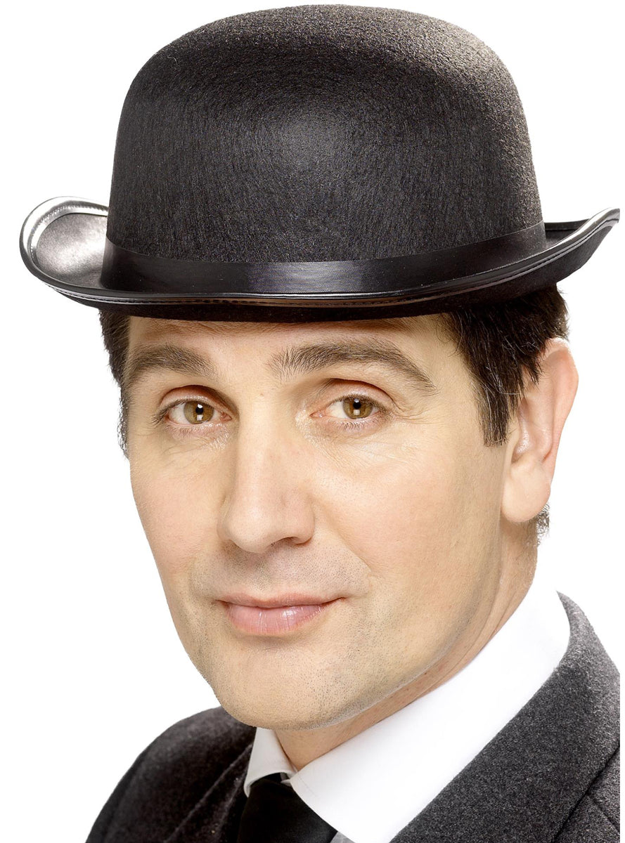 Adults Classic Black Bowler Hat