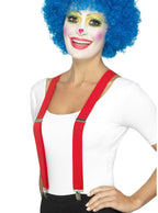 Adjustable Red Costume Braces - Main Image