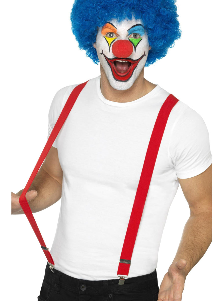Adjustable Red Costume Braces - Alternate Image 1
