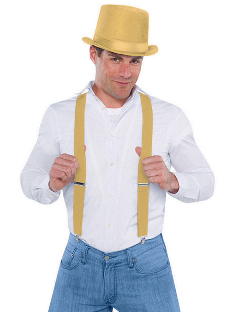 Classic Gold Costume Braces - Main Image