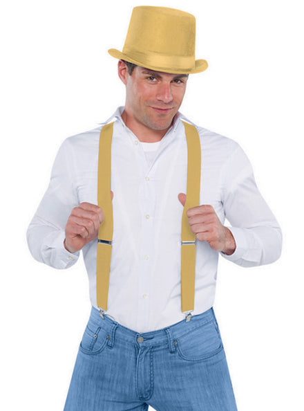 Classic Gold Costume Braces - Main Image