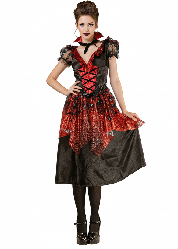 Main image of Bat Vampire Queen Womens Halloween Costume - main image