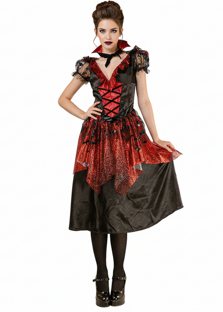 Main image of Bat Vampire Queen Womens Halloween Costume - main image