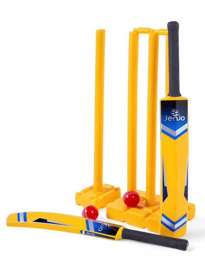 Beach Cricket Yellow Bats Ball And Stumps Set - Main Image