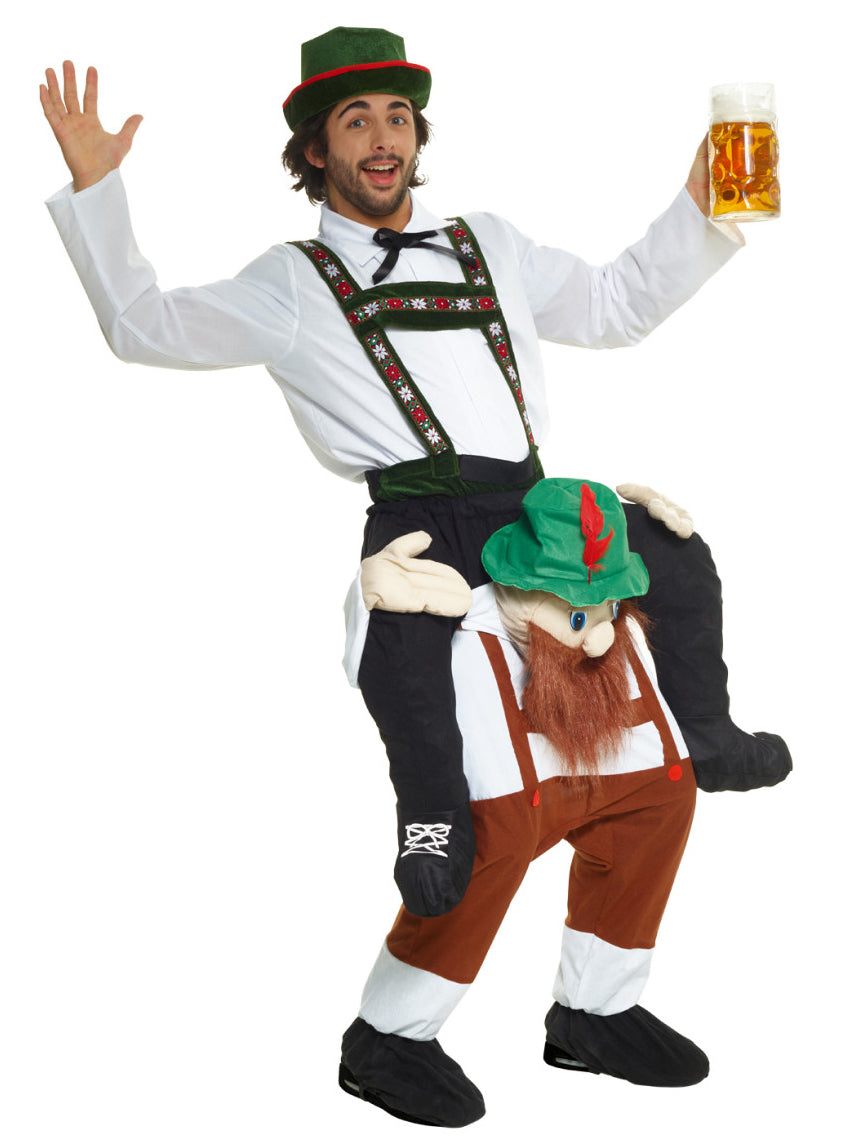 Piggyback Mens Funny Oktoberfest Costume - Alternate Image 2